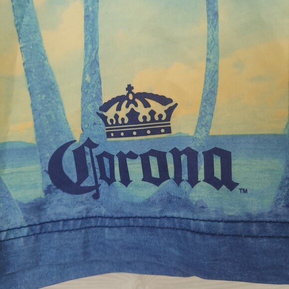 Corona Beer Board Shorts 36 Swim Trunks Palm Trees Ocean - Picture 2 of 10
